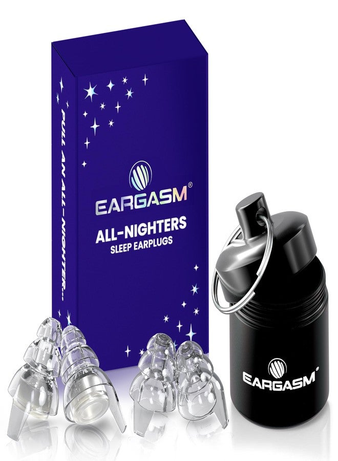 Eargasm All-Nighters Earplugs - Sleep Ear Plugs with Sound-Stopping Inserts for Sleeping, Studying, Blocking Snoring - Reduce Noise While Sleeping, Improve Focus for Studying & More - Image 1